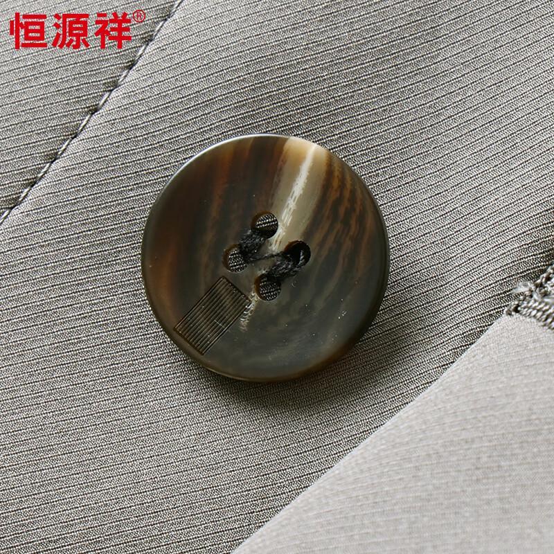 Hengyuanxiang Men's Stand Collar Wool-Lined Mid-Length Trench Coat