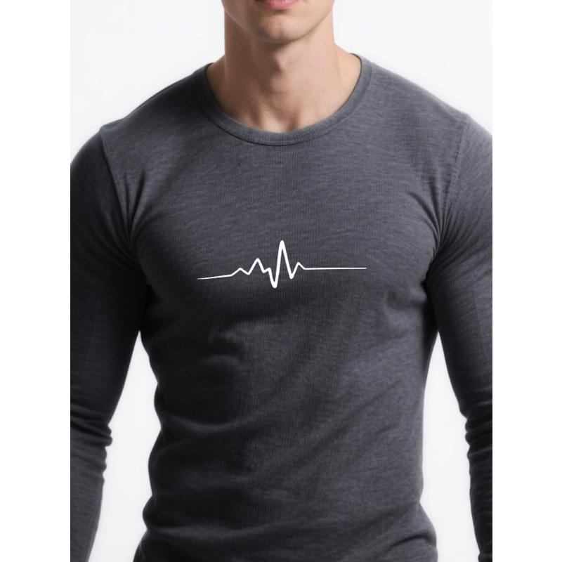 Men's Sweater Spring and Autumn New Fashion Trend Loose Casual Long-sleeved Crew Neck Bottoming Shirt