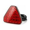 12V Car F1 Style Triangle Red LED 3rd Rear Bumper Tail Stop Strobe Light Universal Car Center Brake Lights Accessories