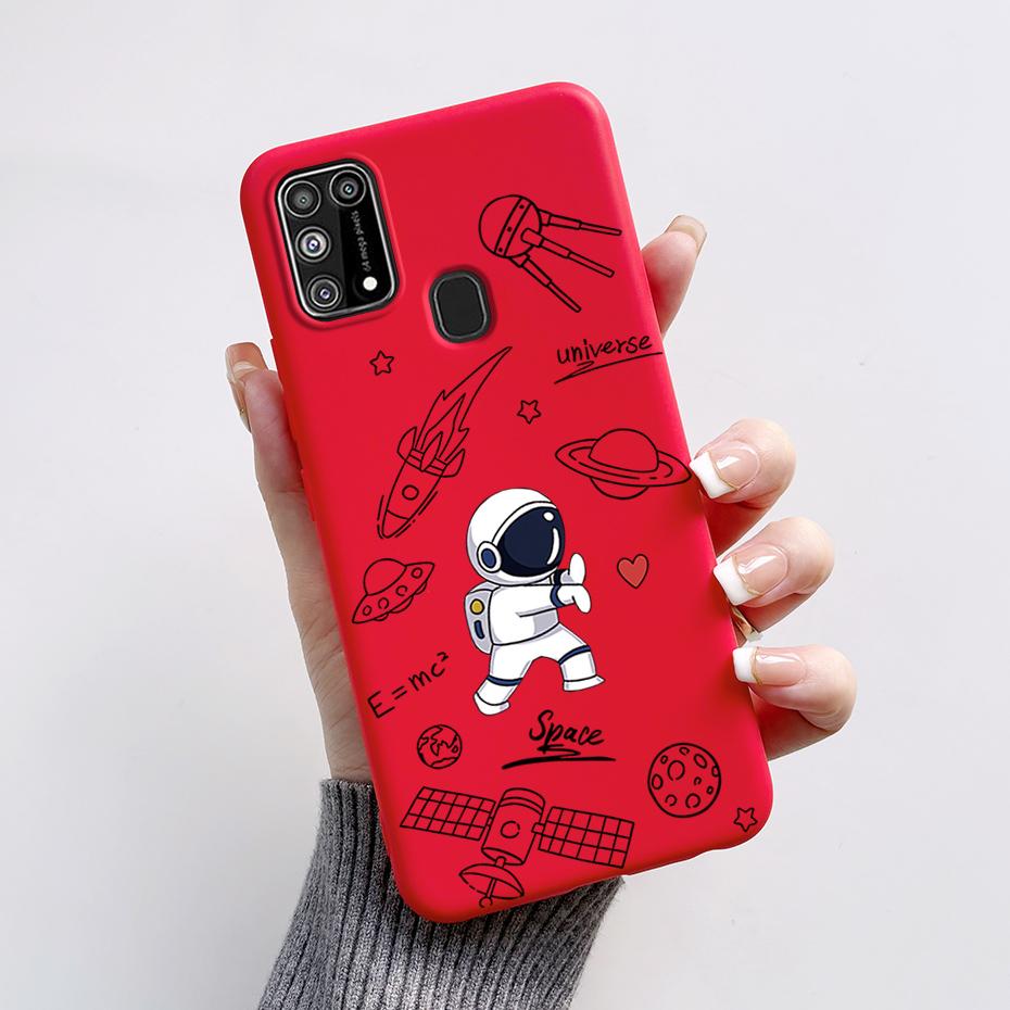Silicone Case For Samsung M31 M 31 Cover Cute Rabbit Panda Shockproof Phone Case For Samsung Galaxy M31s M31 s M315F M317F Etui