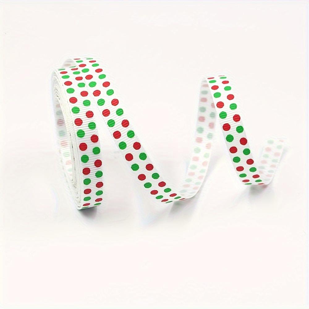 En uppsättning jul-Grolandband för presentinslagning och hantverk -100% polyester klassiska julband