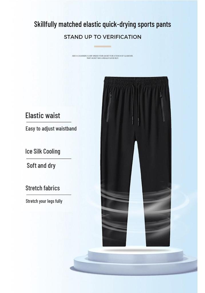 2026 Summer Quick-Dry Business Casual Polo Shirt & Joggers Set for Middle-aged and Elderly Dads