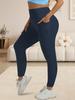 Plus-size Yoga Pants for Women Fitness-friendly High-waisted Waist-cinching Butt-lifting High-stretch Sports Leggings Plus-size Yoga Pants