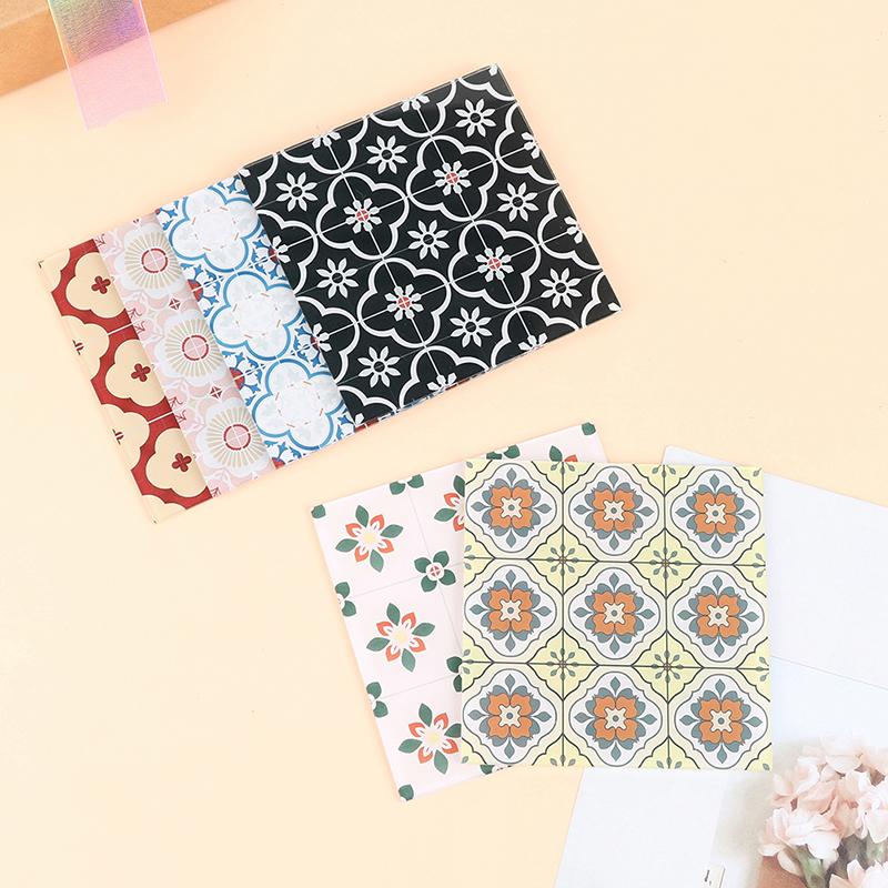 1:12 Doll House Kitchen Dining Bathroom Living Room Floor Wallpaper Acrylic Floor Tiles for Doll House Furniture Accessories