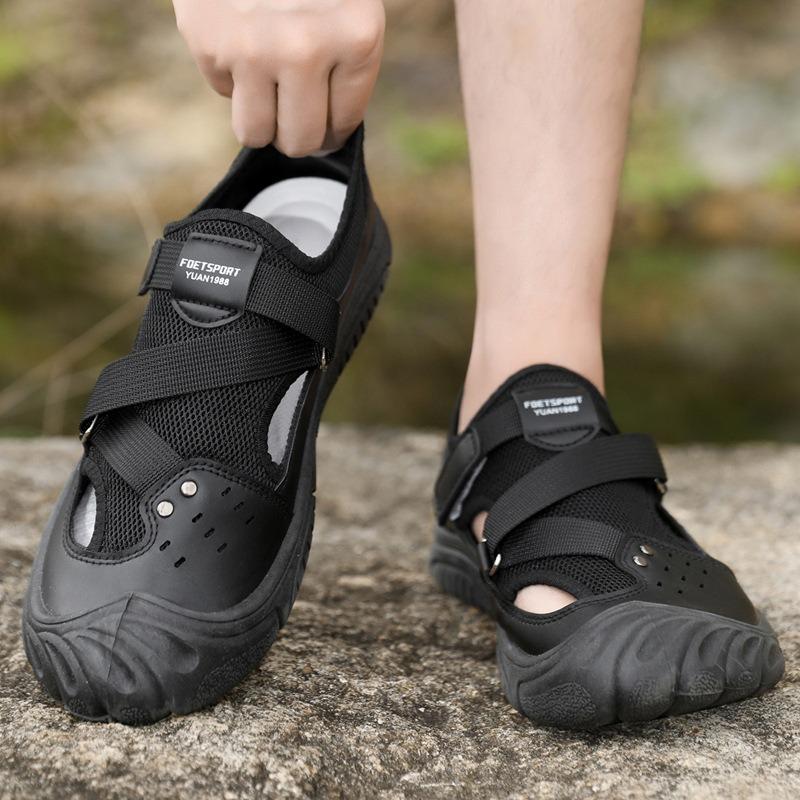 Men's Summer Outdoor Casual Soft Sole Non-Slip Beach Slides Sandals.