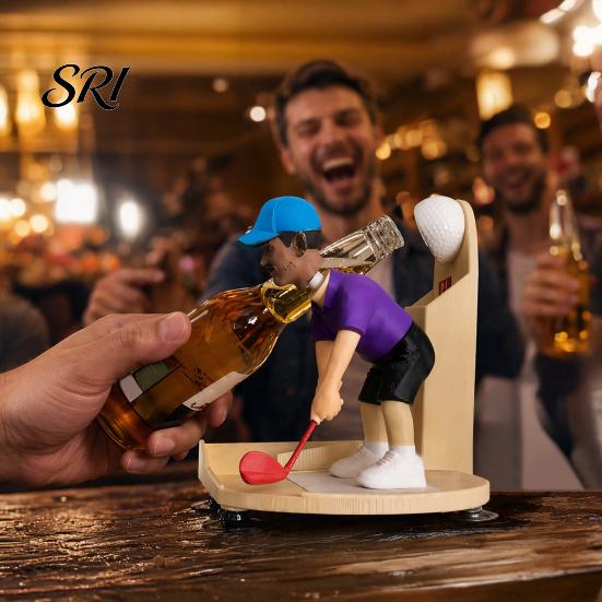Party Flaschenöffner Golfschwung Bierfreund, Golfer Öffner, Thematisches Barspiel für Freunde Spaßige Partys Man Cave Heimisches Trinken Erwachsene