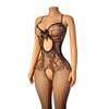 Oversized Women Sexy Open Crotchless Erotic Fishnet Bodystockings Plus Size See Through One-Pieces Bodysuits Sex Lingerie 5Xxxxl