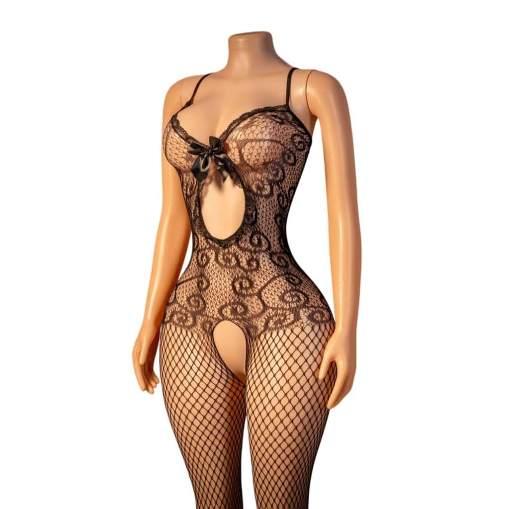 Oversized Women Sexy Open Crotchless Erotic Fishnet Bodystockings Plus Size See Through One-Pieces Bodysuits Sex Lingerie 5Xxxxl
