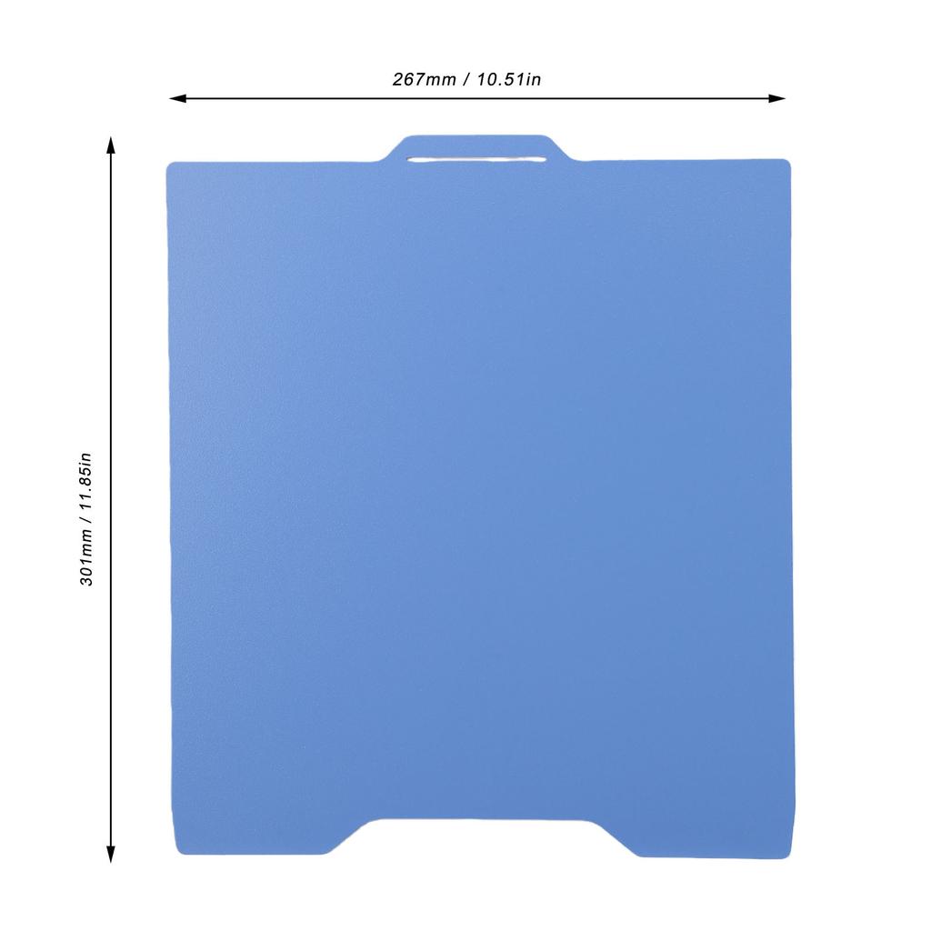 Cold Build Plate Fit for CREALITY SPARKX I7 3D Printer 267x301mm Blue Double Sided Matte Glossy Low Temperature Build Plate
