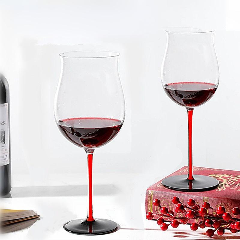 Papion Negru Pahar de Vin Roșu Cristal Design Faimos Austria Pahare cu Picior Capacitate Mare Goblet Bordeaux Vișiniu Cutie Cadou