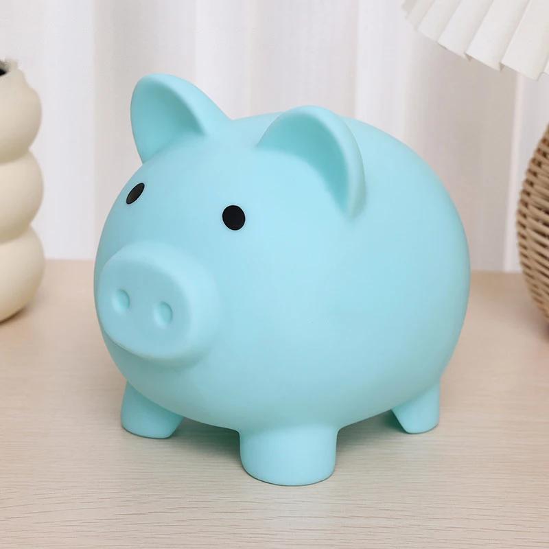 Мультяшная свинка Силиконовая копилка Ударопрочная копилка с легким доступом Детская игрушка по финансовой грамотности