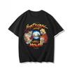 Men Ryu Ramen Noodle Print T Shirt Street Fighter Retro Japanese Anime Fighting Game Cotton Short Sleeve Casual Streetwear Tops