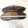 Vintage 80s-90s Allen Edmonds Byron Goodyear Welted Leather Punched Cap Toe Shoes Size 10.5D 28.0-28.5cm Brown(USED)