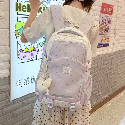 Schoolbag High-value Schoolbag for Female Junior High School Students and High School Students Korean Version Ins Niche Backpack for Female