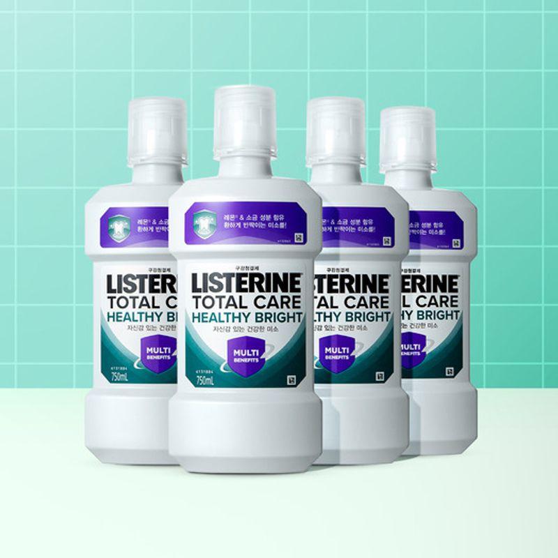 LISTERINE Healthy Bright 750mlx4 Listerine Healthy Bright 750mlx4