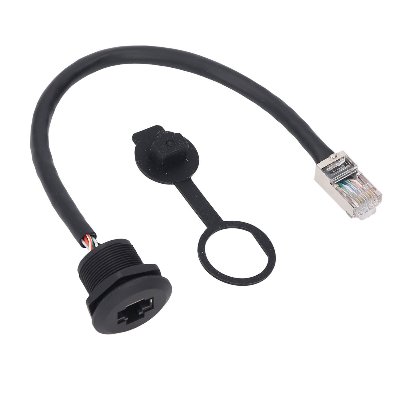 

8 Pin Female Connector Cable E13 Thread to RJ45 8 Pin Male Straight Head Unshielded PVC Connector Cable