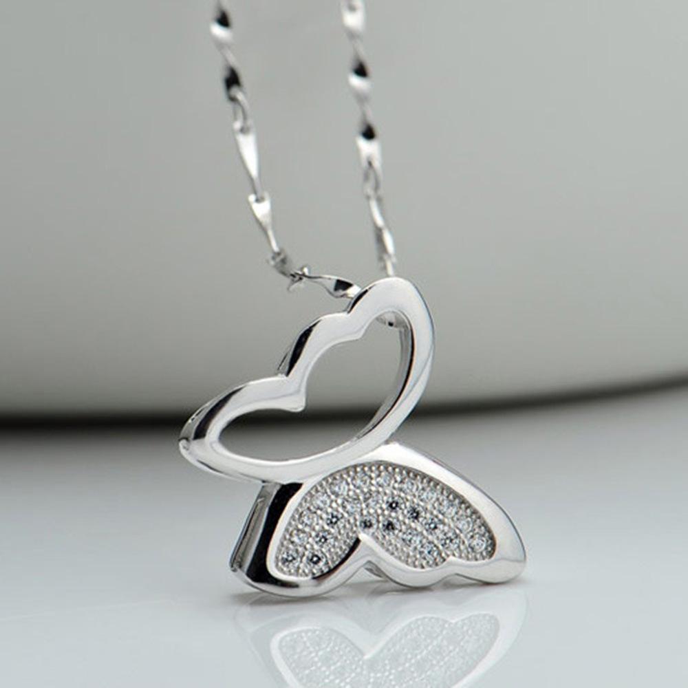 Women's Pendant Women's Shoulder Butterfly Necklace Item Silver-plated Jewelry