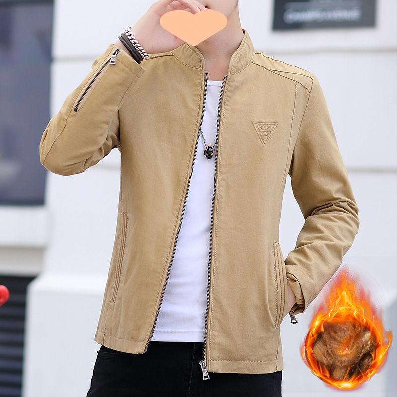 Men's Jackets Autumn and Winter New Korean Style Washed Jackets Casual Slim Handsome Clothes Thin Tops