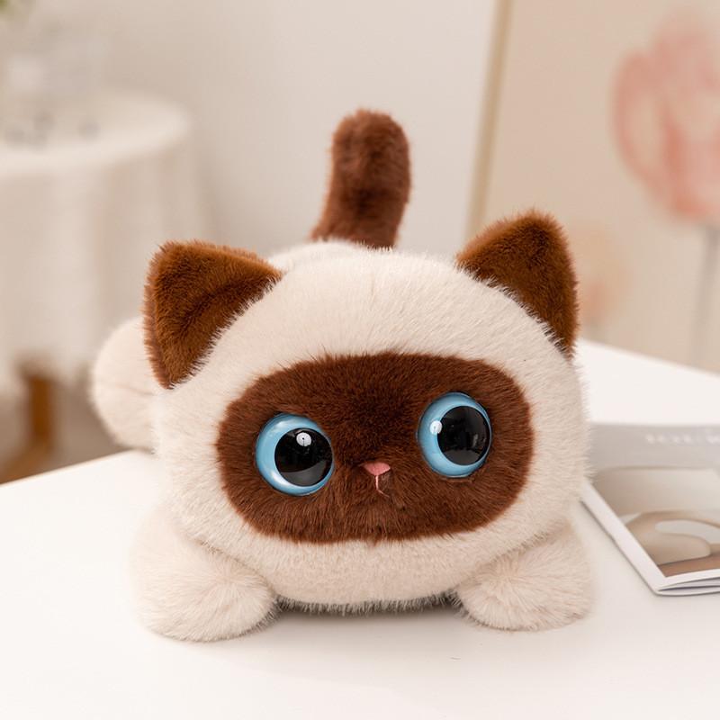 Cat Plush Toy With Soft Polyester Filling For Bedroom Decor And Gifts