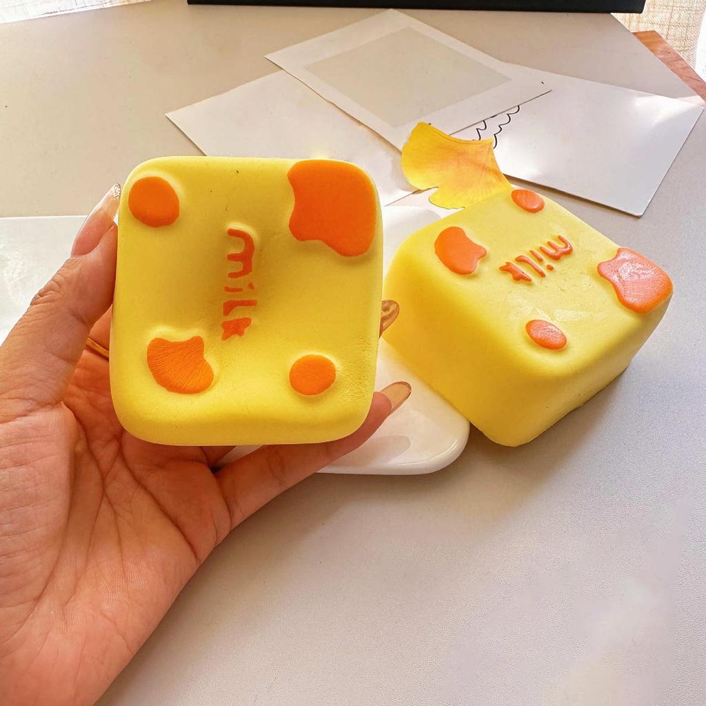 Slow Rising Squishy Stress Relief toys milk Cube Stress Ball Anxiety Relief Fidget Toys Slow Rising Squishy Squeeze Sensory toys