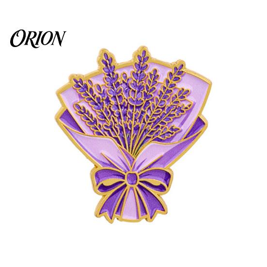 Delicate Metal Badge Bouquet Brooch Pin for Women, Enamel Romantic Flower Jewelry, Durable Sophisticated Coat Accessory Zinc Alloy Floral Lapel Coats