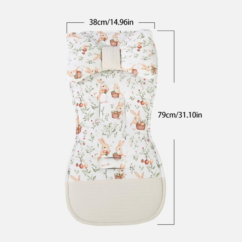 Strollers Seat Liner with Printed Pattern Pushchair Mattress Chair Pad Baby Carriers Cushion Seat Pad Infant Supply