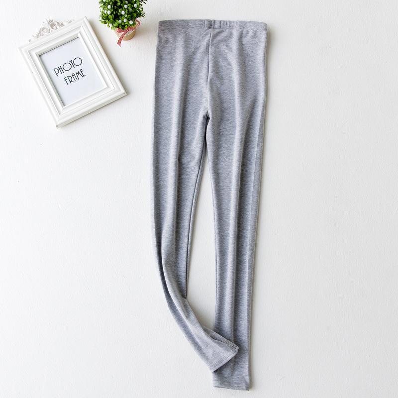 

Женские леггинсы из матового хлопка с высокой талией: Универсальные облегающие брюки Nine-Point для весны и осени. 3XL [160-190 lbs]