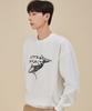ASTRAL PROJECTION Whale Loose Fit Sweatshirt_White