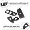 TOYCIDFG Car Door Inner Handle Window Lift Button Panel Cover Trim Compatible with Alfa Romeo Giulia 2017-2021, Carbon Fiber Pattern Car Decoration