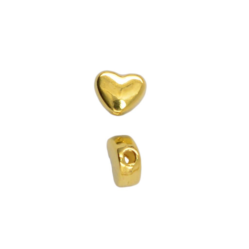 100 τμχ 5mm Mini Love Heart Spacer Loose Beads για κοσμήματα DIY