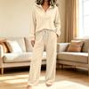 Completo 2 Pezzi da Donna con Felpa con Cappuccio a Maniche Lunghe e Pantaloni, con Tasche