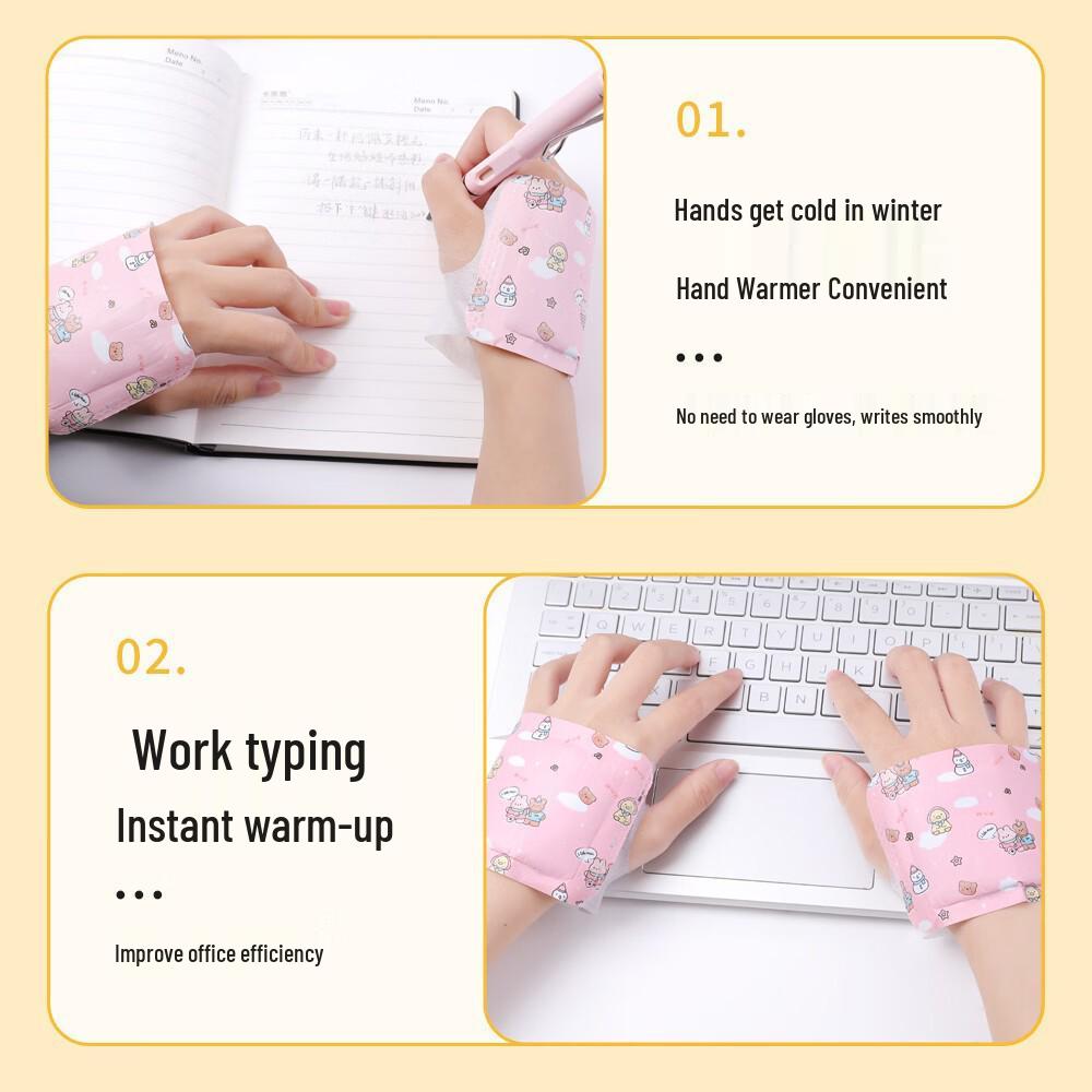 Disposable Self-Heating Hand Warmer Stickers - Portable Winter Warmth for Work, Play, and Outdoors