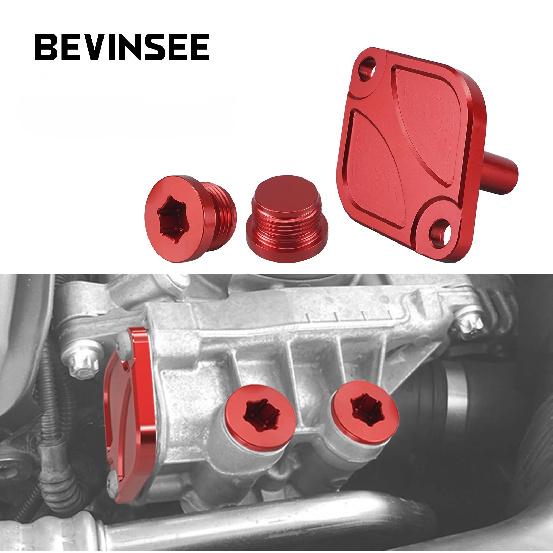 For BMW N54 N55 S55 Oil Thermostat Housing Plugs&Lid Cover, for BMW E90 E91 E92 E93 F30 F34 335i, E60 F10 F11 535i,F82 M2,F80 M3