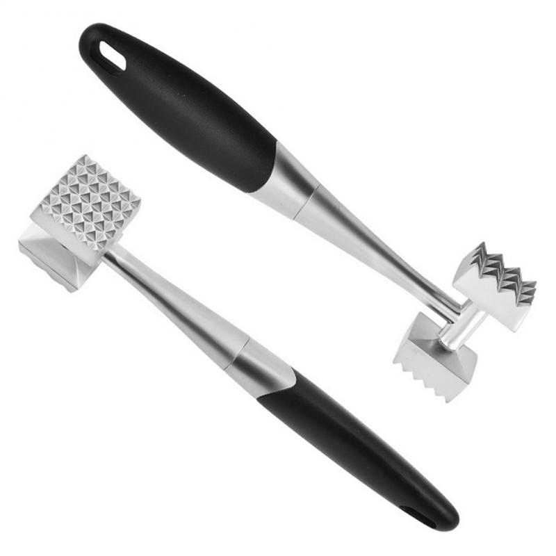 Rib Breaker Portable Durable Practical Creative Kitchen Gadget Meats Hammers Household Silicone Handle Meat Tool Stainless Steel