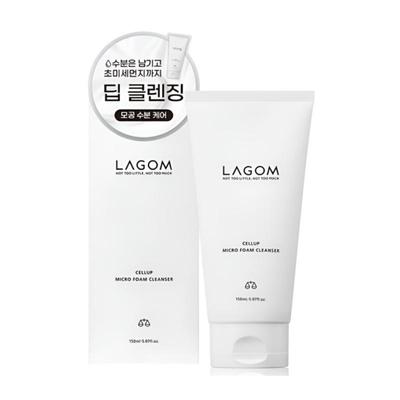 LAGOM Cellup Micro Foam Cleanser 150ml Low Alkaline Hydrating Micro-Bubble Facial Cleanser