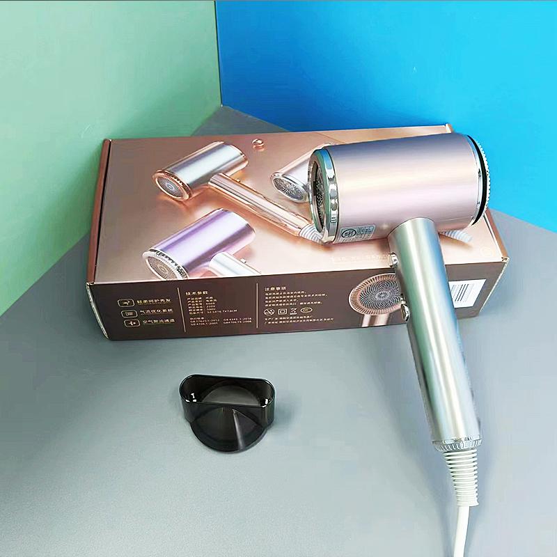 

Портативный высокоскоростной фен с отрицательными ионами 1500 Вт Профессиональный салонный малошумный мощный фен с постоянной температурой Бытовой EU