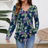 Women Long Sleeve Tops Dressy Casual V Neck Tshirts Basics Tee Vacation Fall Fashion Clothes