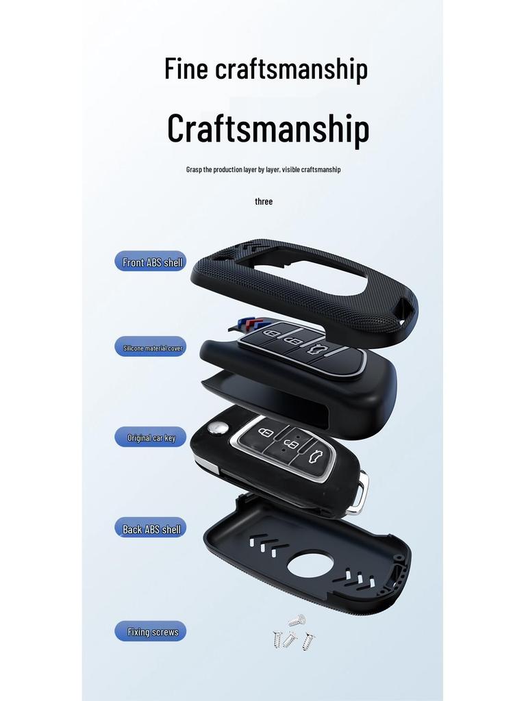 Creative Car Key Case for Dongfeng Fengshen: Compatible with AX7, A30, AX5, AX3, AX4, Fengdu MX5