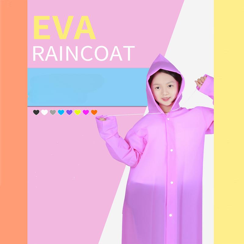 1Pcs Cartoon Duck Frog Raincoat for Children Kids Waterproof Baby Rain Coat Rainwear Boys Girls Raincoats Apron 100~145cm Height