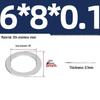 304 Stainless Steel Ultra-Thin Flat Washers - Available in Thickness: 0.1mm, 0.2mm, 0.3mm, 0.5mm