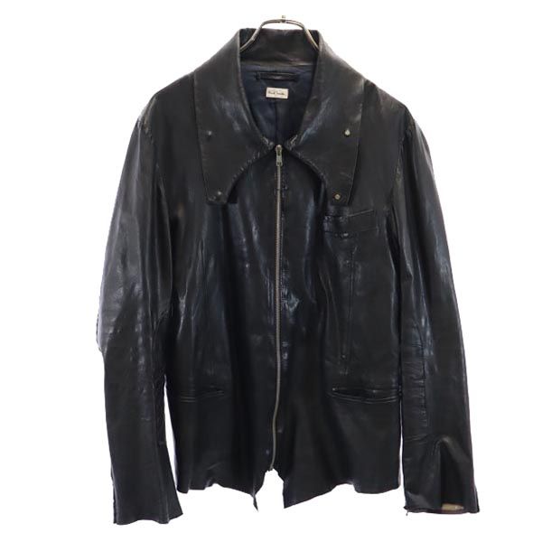 

Paul Smith Sheep leather leather jacket black Men s Used
