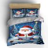 Santa Claus Winter Wonderland Bedding Duvet Cover Set Duvet Cover Pillowcases  (1*Duvet Cover 2*Pillowcases, without duvet insert)