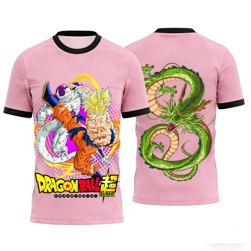 

2026 Dragon Ball Goku Anime Graphic T-shirt Sports Family Matching Outfits Men s T-Shirt Clothing Tee Y2k XXS
