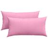 Sofa Cushions 2 Pcs Pink 80 X 40 Cm Fabric