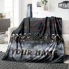 Name Custom Assassin Creed Print Flannel Blanket High Quality Warm Comfortable Cover for All Seasons Perfect for Gifts Home Decor