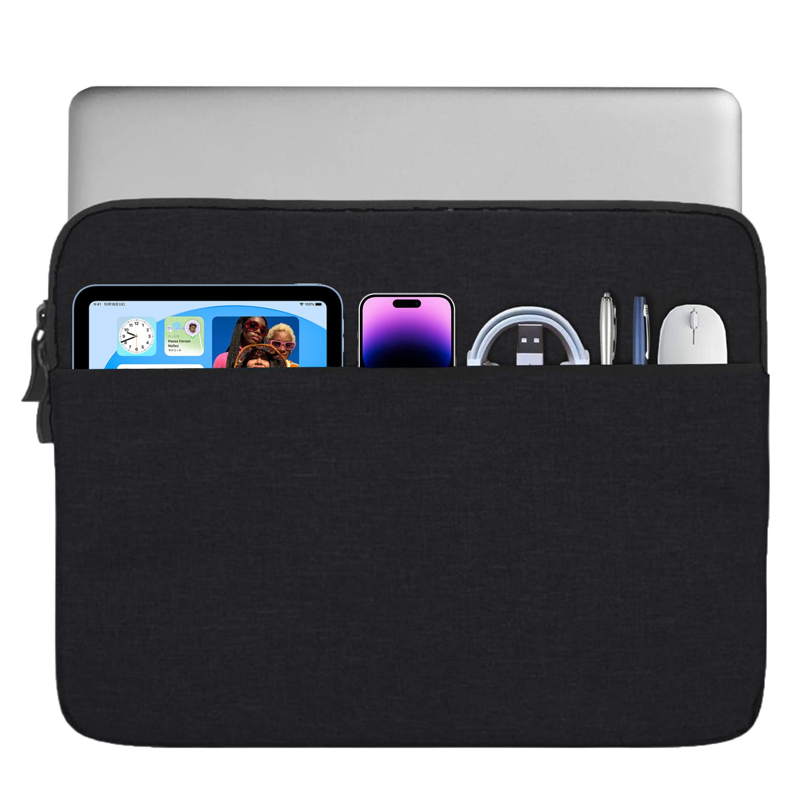 

Черный чехол для ноутбука для дюймового MacBook Air MacBook Air и MacBook Pro Полный и совместимый с VAIO LIFEBOOK и с внутренней сумкой и чехлом 13-14 2025, чёрный