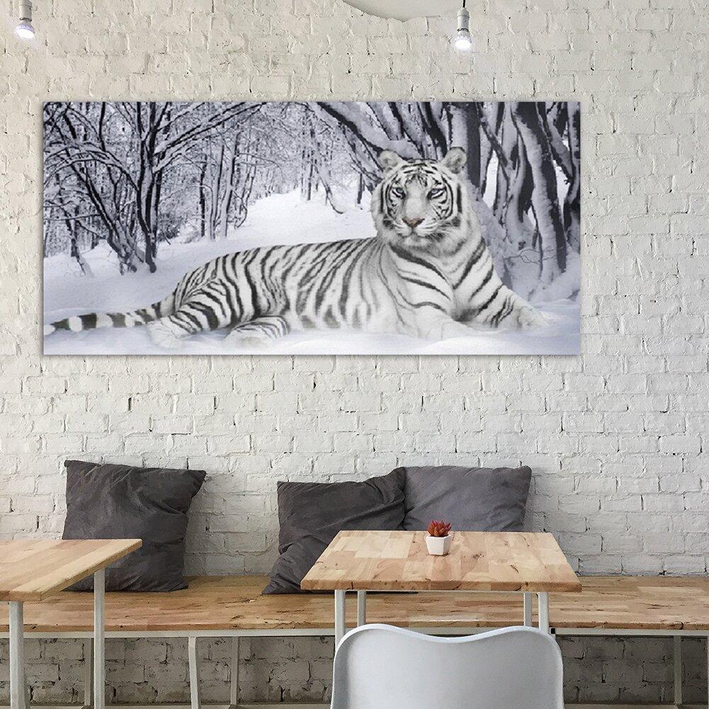 Full Round Diamond Embroidery Tiger 5D DIY Diamond Painting Animals Mosaic Cross Stitch Kits Handicraft Home Decoration Gifts