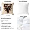 Beer Wine Retro Style Cushion Cover Soft Decorative Pillow Case Suitable For Bedroom Sofa Car Travel Use