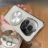 360 Degree Rotating Magnetic Bracket Shockproof Plating Case For Huawei Honor Magic 7 Lite 6 5 4 3 Pro Transparent Back Cover