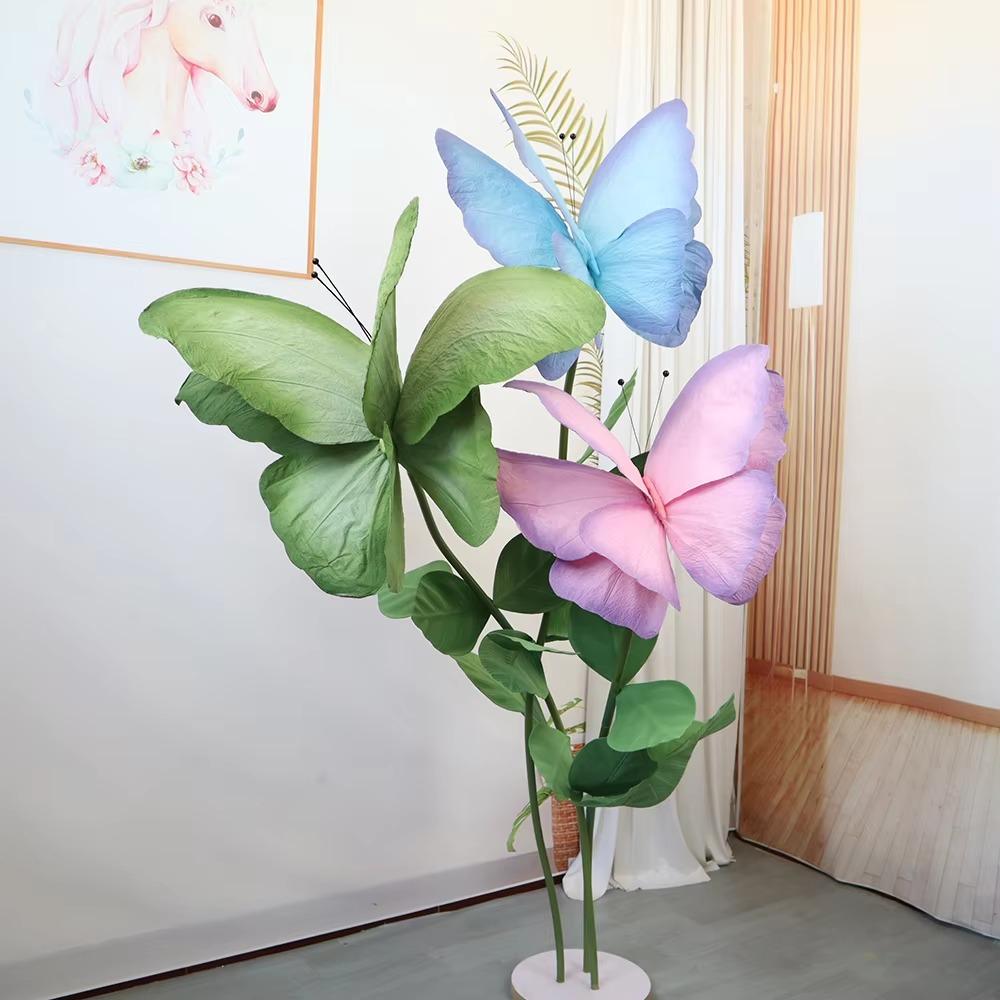 Large Artificial Butterfly Outdoor 3D Butterfly New Fake Butterfly Wedding Centerpiece